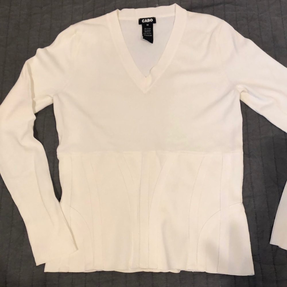 Cabo cream sweater Sz M women